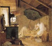 Carl Spitzweg The Poor Poet oil